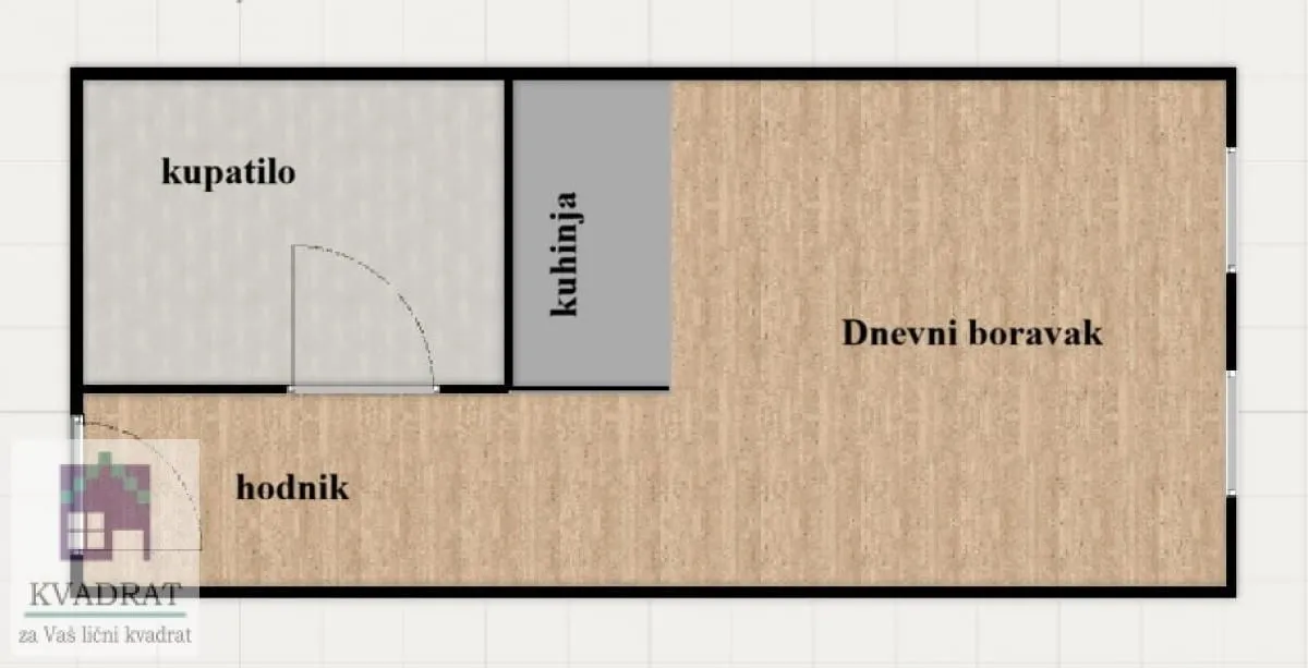 Prodaja, garsonjera, 22m², Centar, Novi Sad