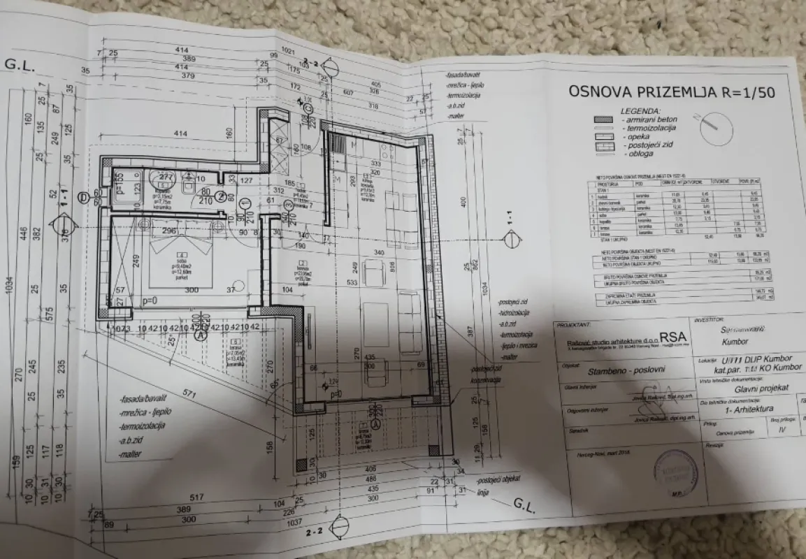Prodaja, jednosoban stan, 70m², Kumbor, Herceg Novi