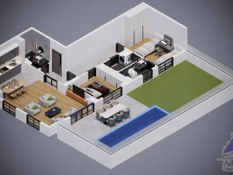 Sale, two bedroom apartment, 90m², Podkošljun, Budva - image 13