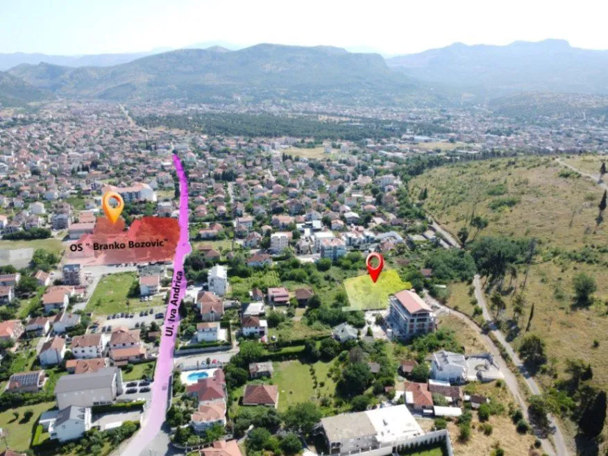 Prodaja, plac, 1070m², Zagorič, Podgorica