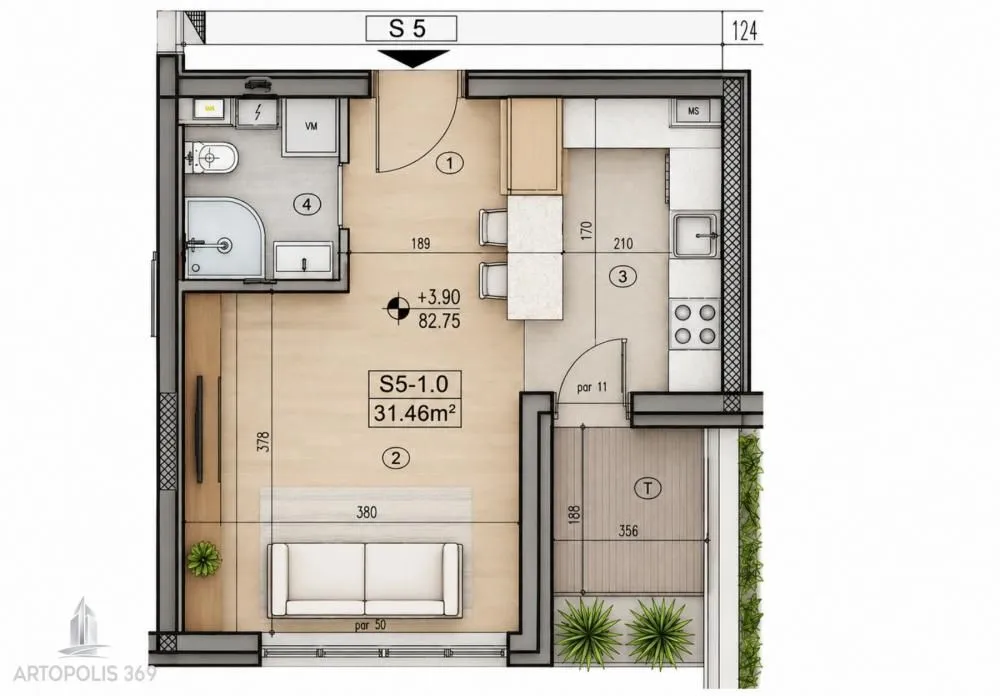 Prodaja, jednosoban stan, 31m², Surčin, Beograd