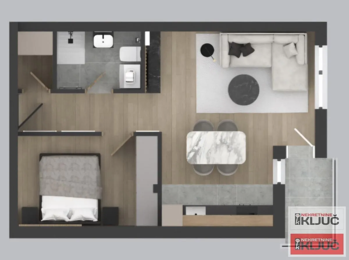 Prodaja, dvosoban stan, 45m², Adice, Novi Sad Sve Podlokacije