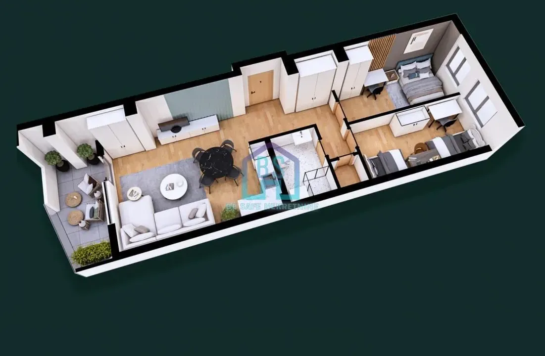 Sale, two bedroom apartment, 60m², Mišeluk, Petrovaradin