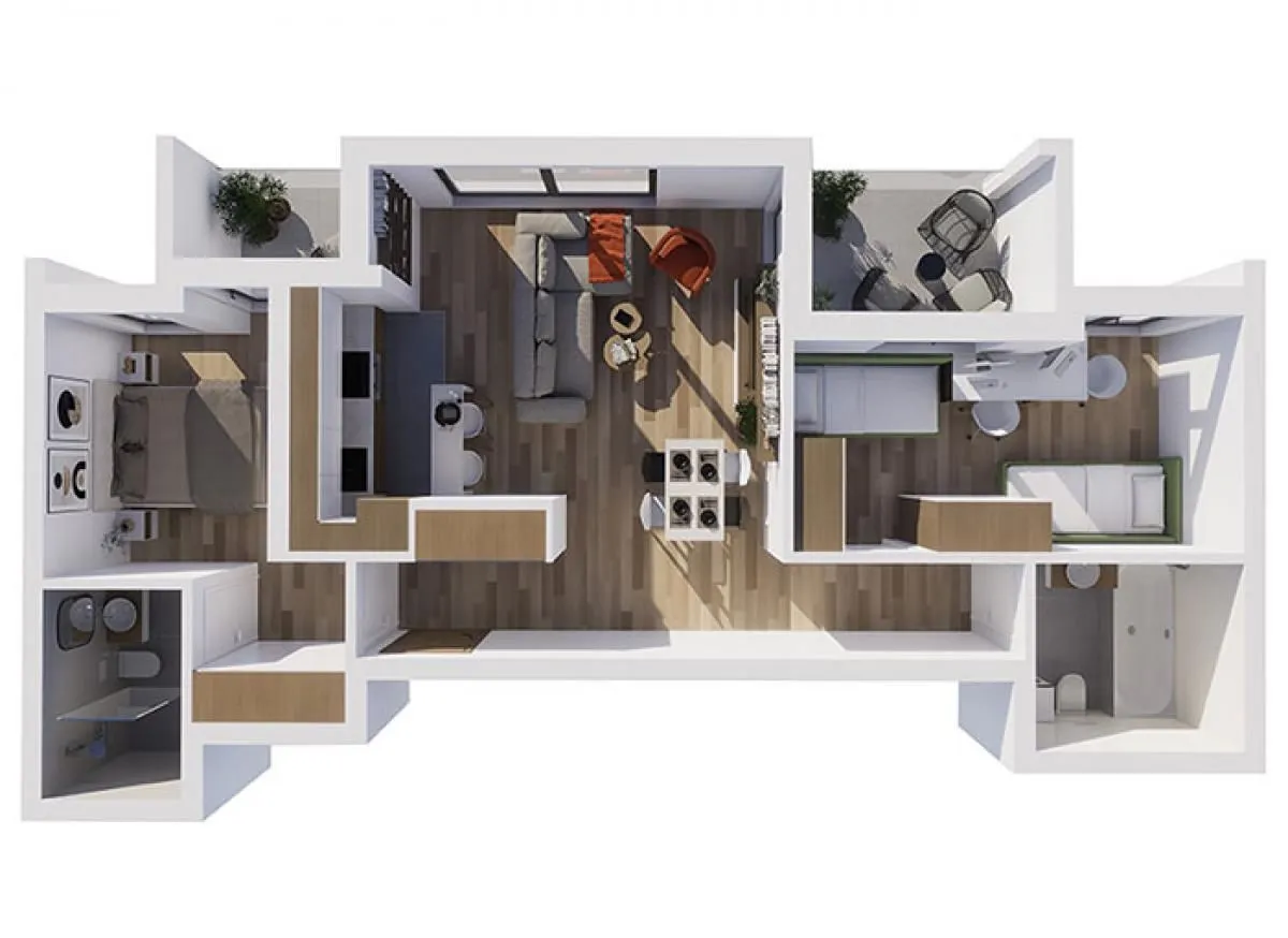 Prodaja, stan, 71m², Grbavica, Novi Sad Sve Podlokacije