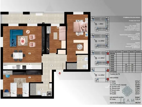 Prodaja, trosoban stan, 106m², Stari Aerodrom, Podgorica - image 15