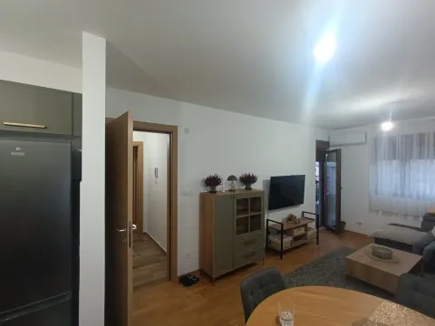 Dnevna soba sa trpezarijom i kuhinjom u pozadini. - image 4
