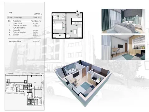 Sale, one bedroom apartment, 45m², Ulcinjsko Polje, Ulcinj - image 2