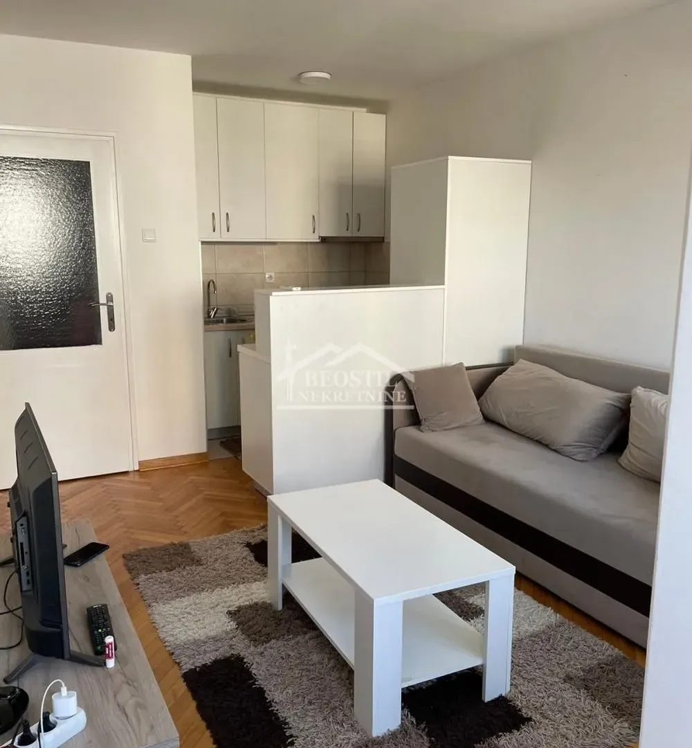 Rent, two bedroom apartment, 41m², Novi Beograd Blok 1 Fontana, Novi Beograd Sve Podlokacije