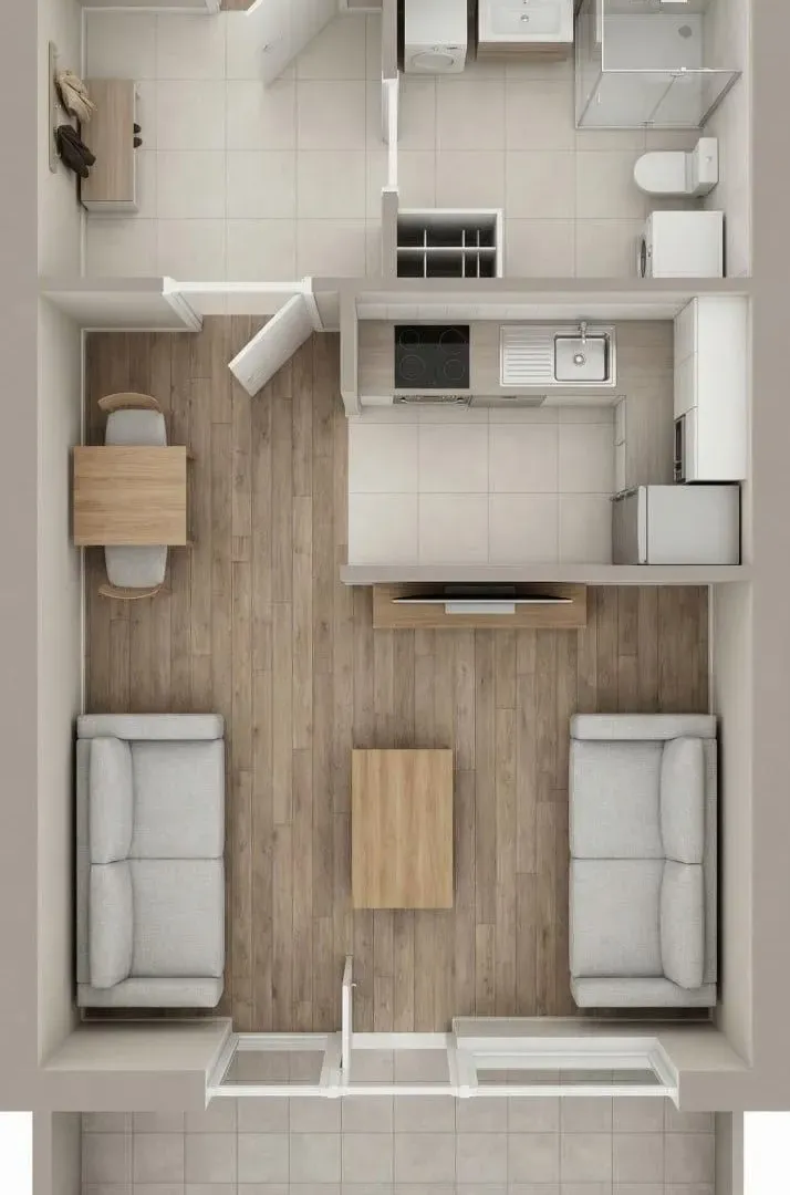 Sale, apartment, 32m², Kavač, Kotor