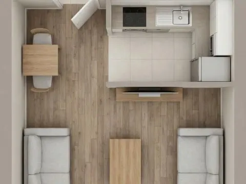 Sale, studio apartment, 32m², Kavač, Kotor - image 9