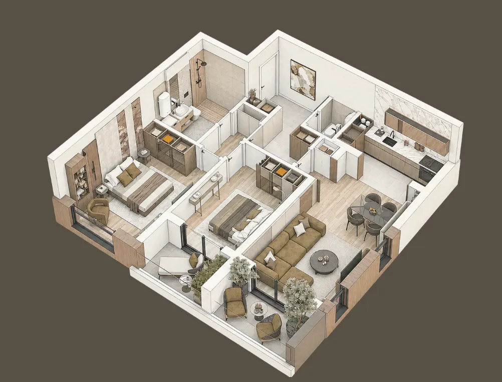 Sale, two bedroom apartment, 85m², Ilino, Bar