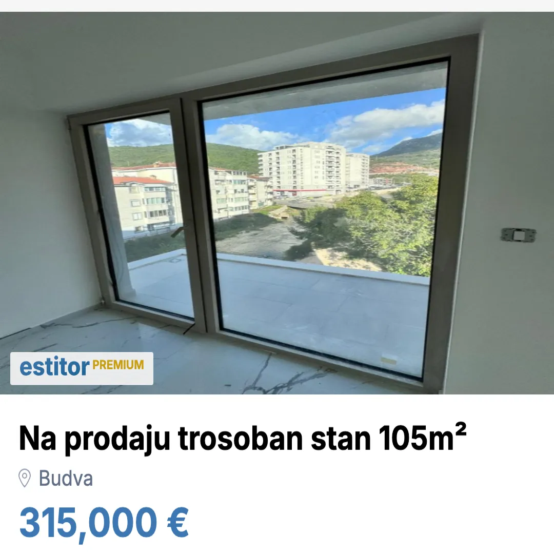 Sale, three bedroom apartment, 105m², Budva, Crna Gora
