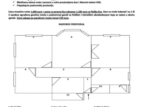 Izdavanje, četvorosoban stan, 82m², Slavija, Vračar Sve Podlokacije - image 17