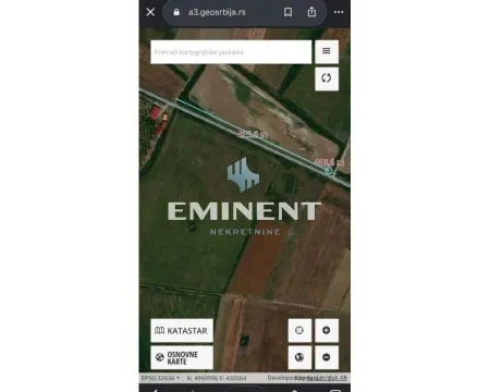 Katastarski plan prikazuje lokaciju parcele i okolno zemljište. - image 3