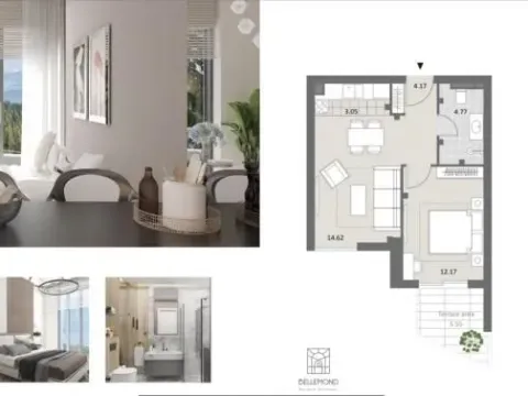 Sale, one bedroom apartment, 51m², Budva, Crna Gora - image 3