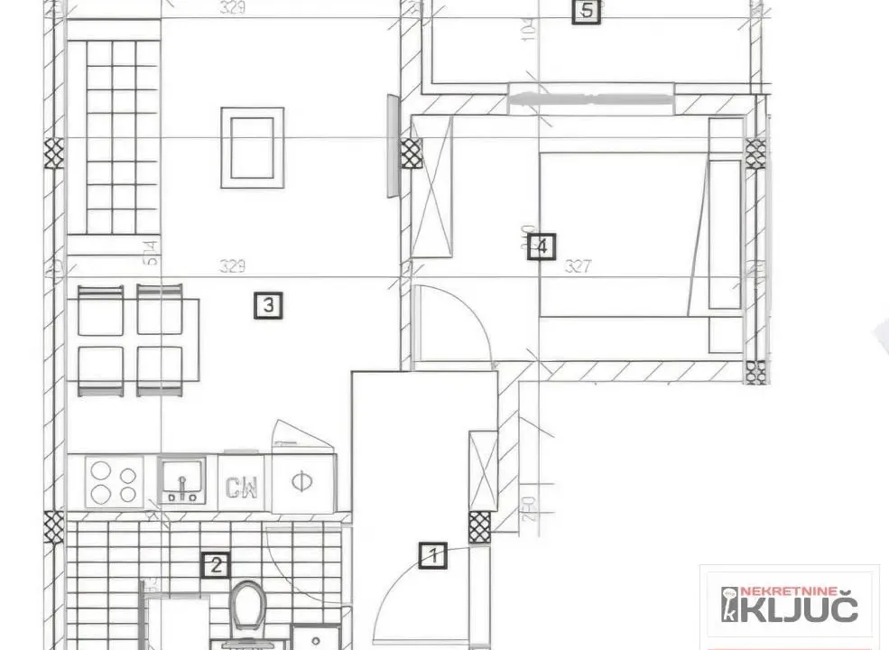 Sale, one bedroom apartment, 34m², Veternik, Novi Sad Sve Podlokacije