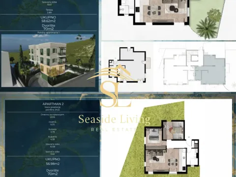 Prodaja, dvosoban stan, 60m², Kava, Tivat - image 2