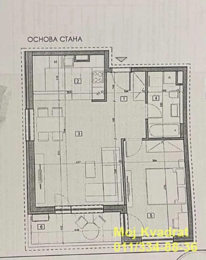 Prodaja, dvosoban stan, 62m², Novi Beograd Sve Podlokacije, Beograd