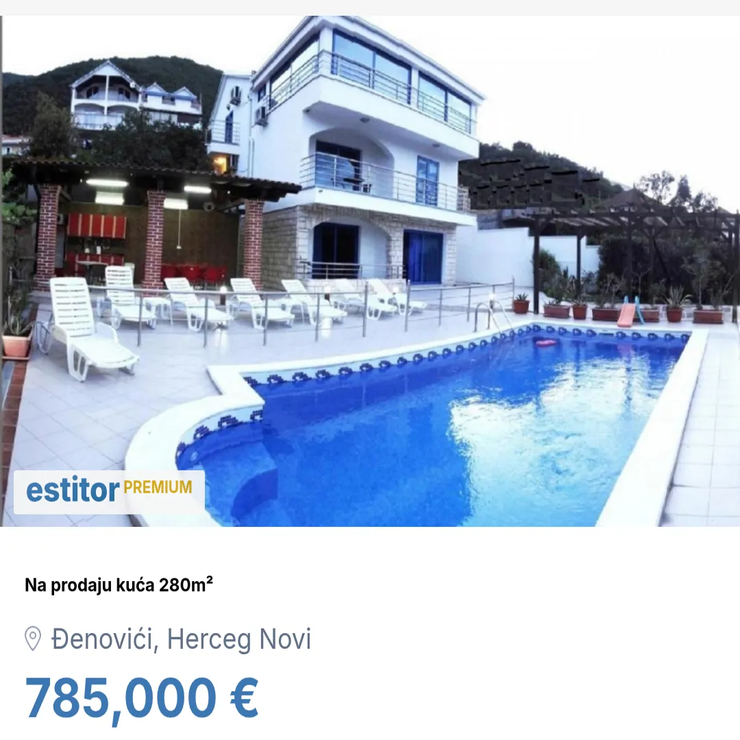 Prodaja, kuća, 280m², Đenovići, Herceg Novi