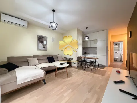 Dnevni boravak sa garniturom, trpezarijom i kuhinjom u produžetku. - image 3