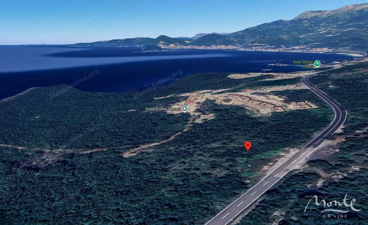 Prodaja, plac, 1340m², Reževići, Budva