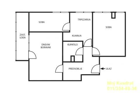 Prodaja, dvosoban stan, 57m², Zvezdara Sve Podlokacije, Beograd - image 17