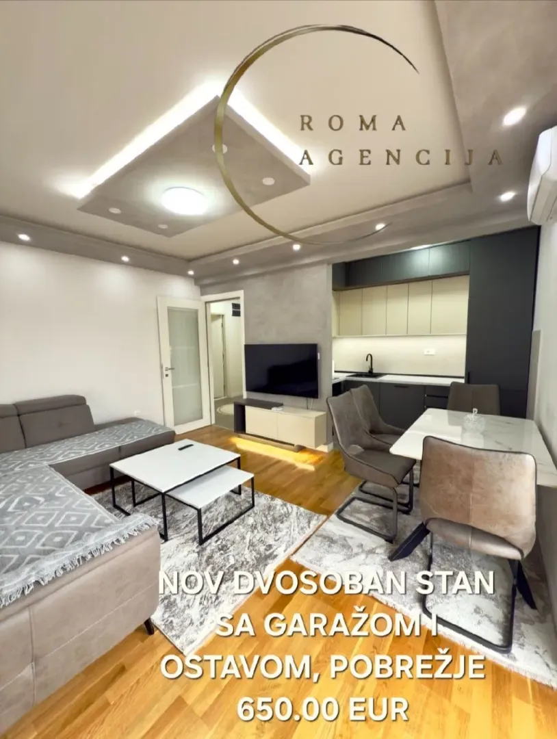 Rent, one bedroom apartment, 64m², Pobrežje, Podgorica