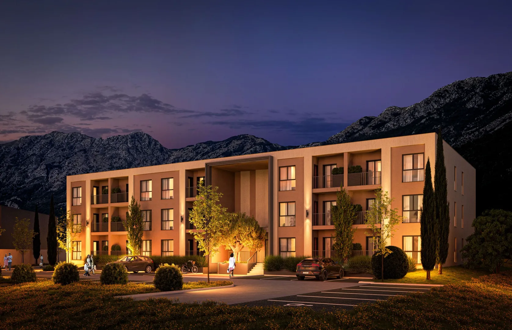 Prodaja, jednosoban stan, 49m², Radanovići, Kotor