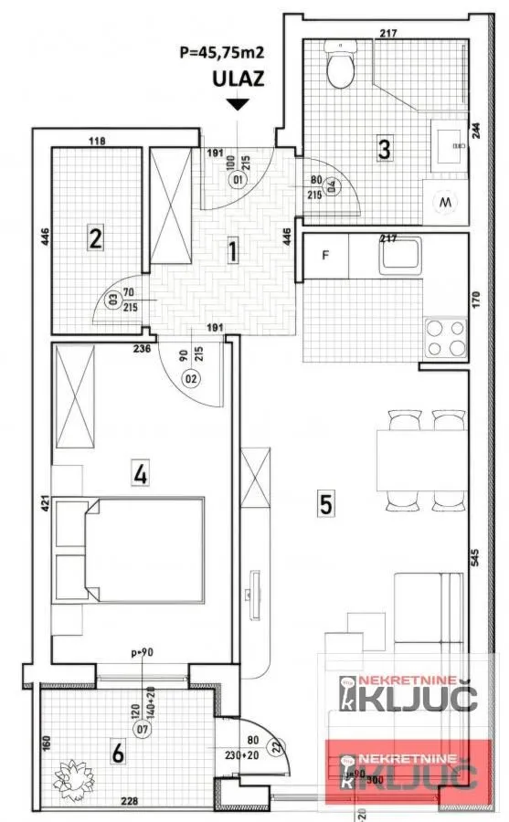 Prodaja, dvosoban stan, 47m², Bulevar patrijarha Pavla, Novi Sad Sve Podlokacije