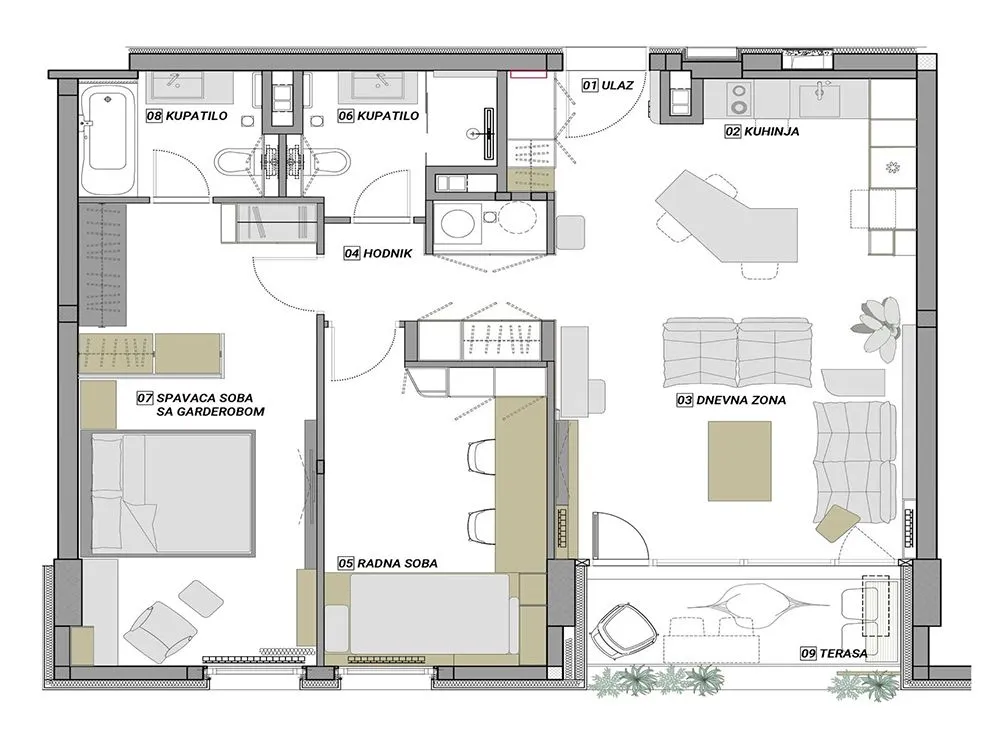 Prodaja, trosoban stan, 86m², Savski Venac, Beograd