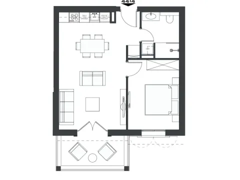 Sale, one bedroom apartment, 57m², Luštica Bay, Tivat - image 7