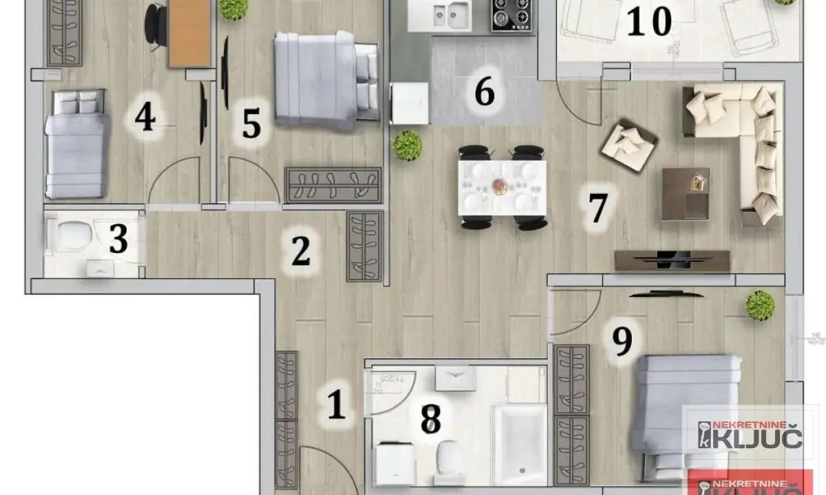 Prodaja, četvorosoban stan, 82m², Telep, Novi Sad Sve Podlokacije