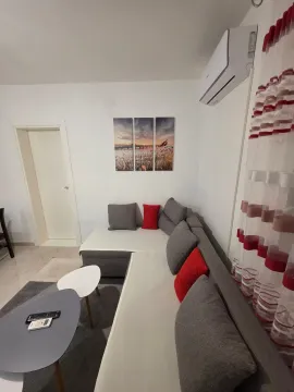 Dnevna soba sa ugaonom garniturom, stočićima i klima uređajem. - image 4