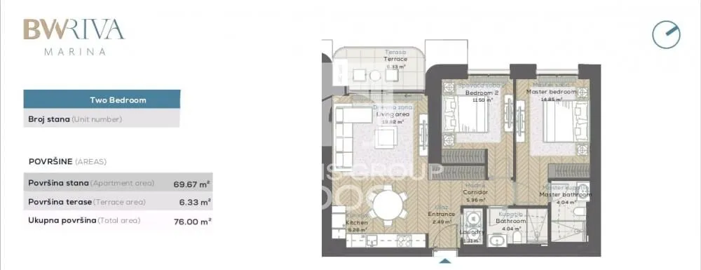 Prodaja, trosoban stan, 76m², Savski Venac, Beograd