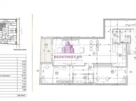 Prodaja, četvorosoban stan, 144m², Vračar Sve Podlokacije, Beograd - image 3