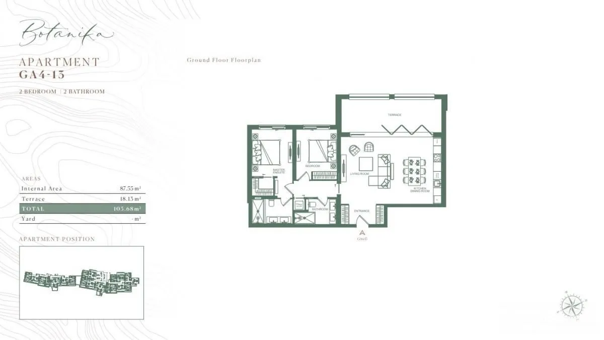 Prodaja, dvosoban stan, 105m², Luštica Bay, Tivat