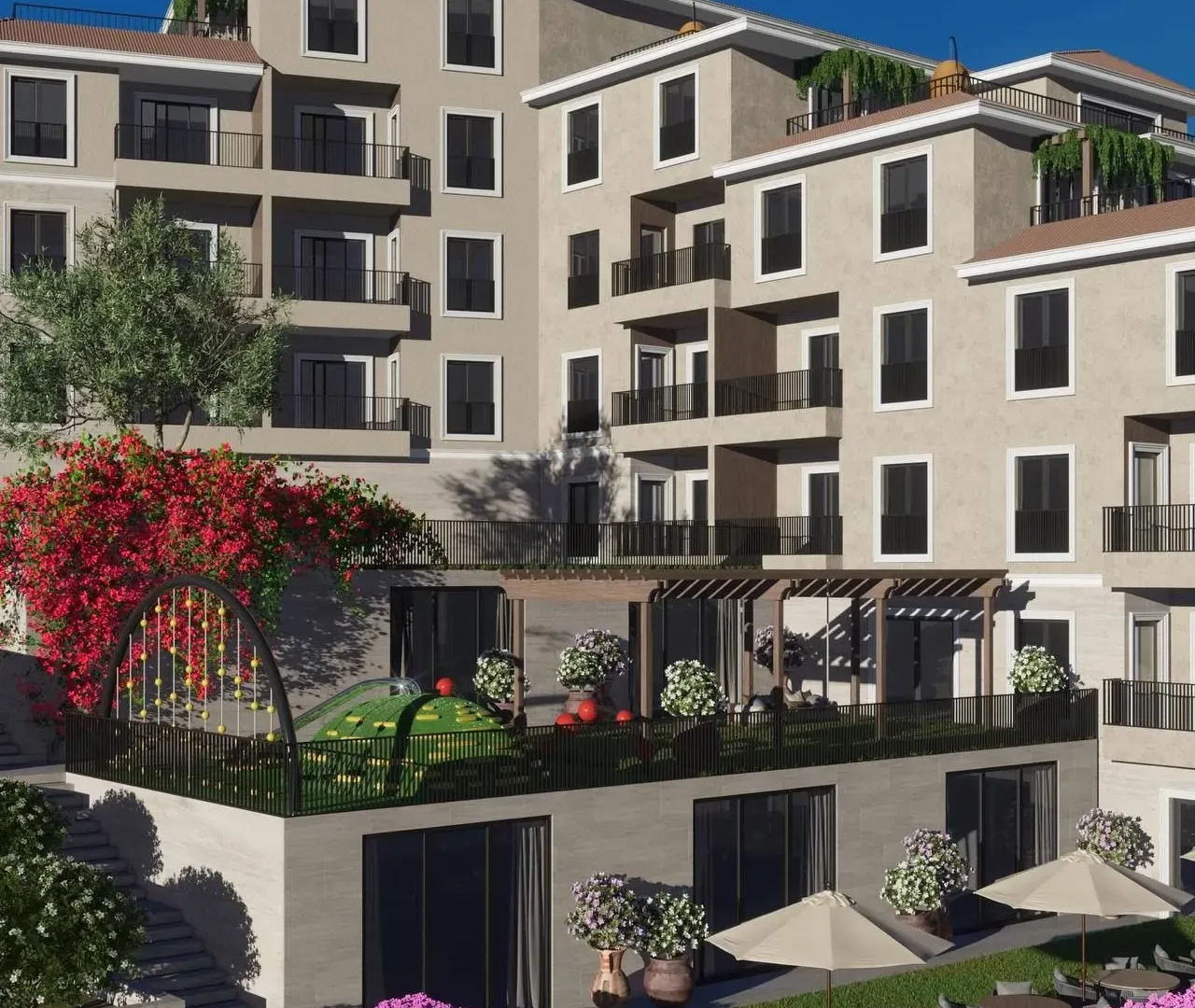 Prodaja, jednosoban stan, 42m², Bečići, Budva