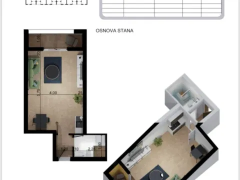 Sale, studio apartment, 33m², Ilino, Bar - image 2