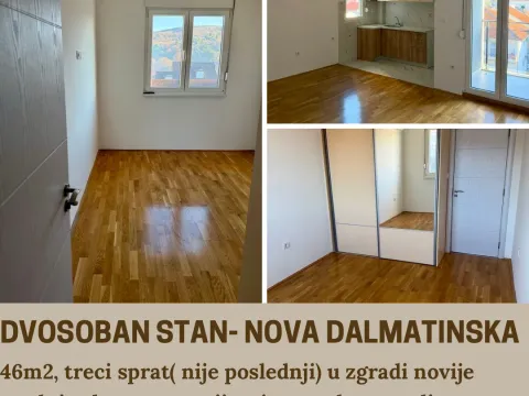 Sale, two bedroom apartment, 46m², Nova Dalmatinska, Podgorica - image 1