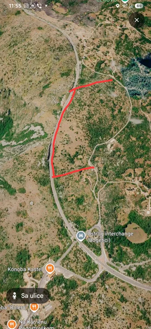 Prodaja, plac, 92000m², Bogetići, Nikšić