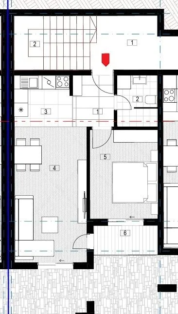 Prodaja, jednosoban stan, 47m², Markovići, Budva