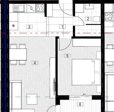 Sale, one bedroom apartment, 47m², Markovići, Budva - image 4