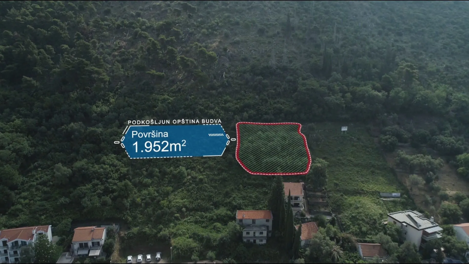 Prodaja, plac, 1925m², Podkošljun, Budva