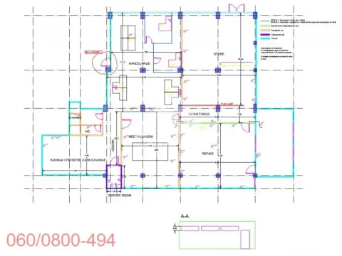 Technical floor plan layout of the commercial space. - image 10