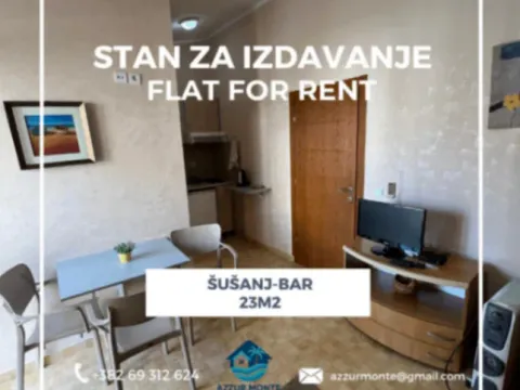 Rent, studio apartment, 23m², Šušanj, Bar - image 1