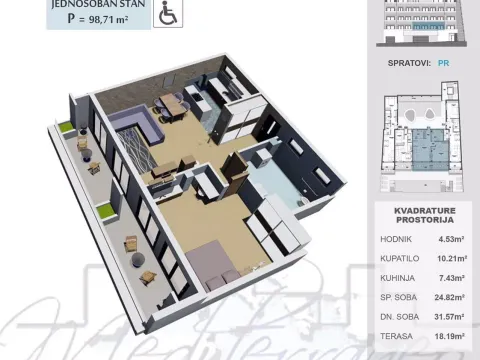 Sale, apartment, 65m², Ulcinj, Crna Gora - image 11