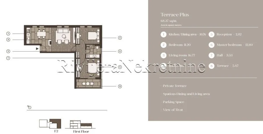 Prodaja, stan, 41m², Tivat, Crna Gora