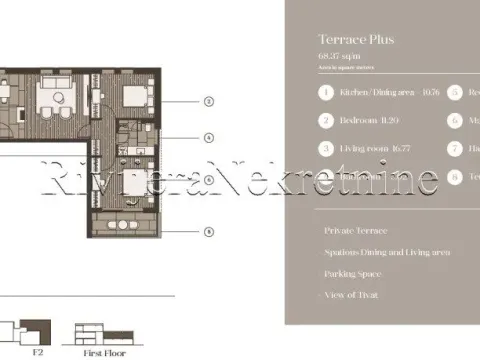 Sale, apartment, 41m², Tivat, Crna Gora - image 5