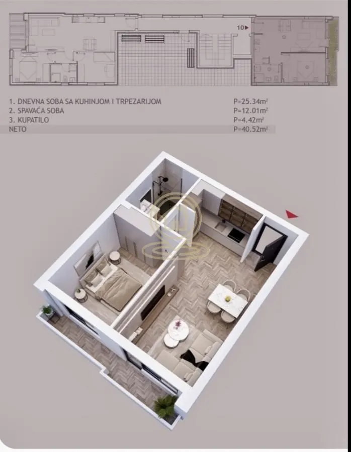 Prodaja, jednosoban stan, 40m², Palilula, Niš