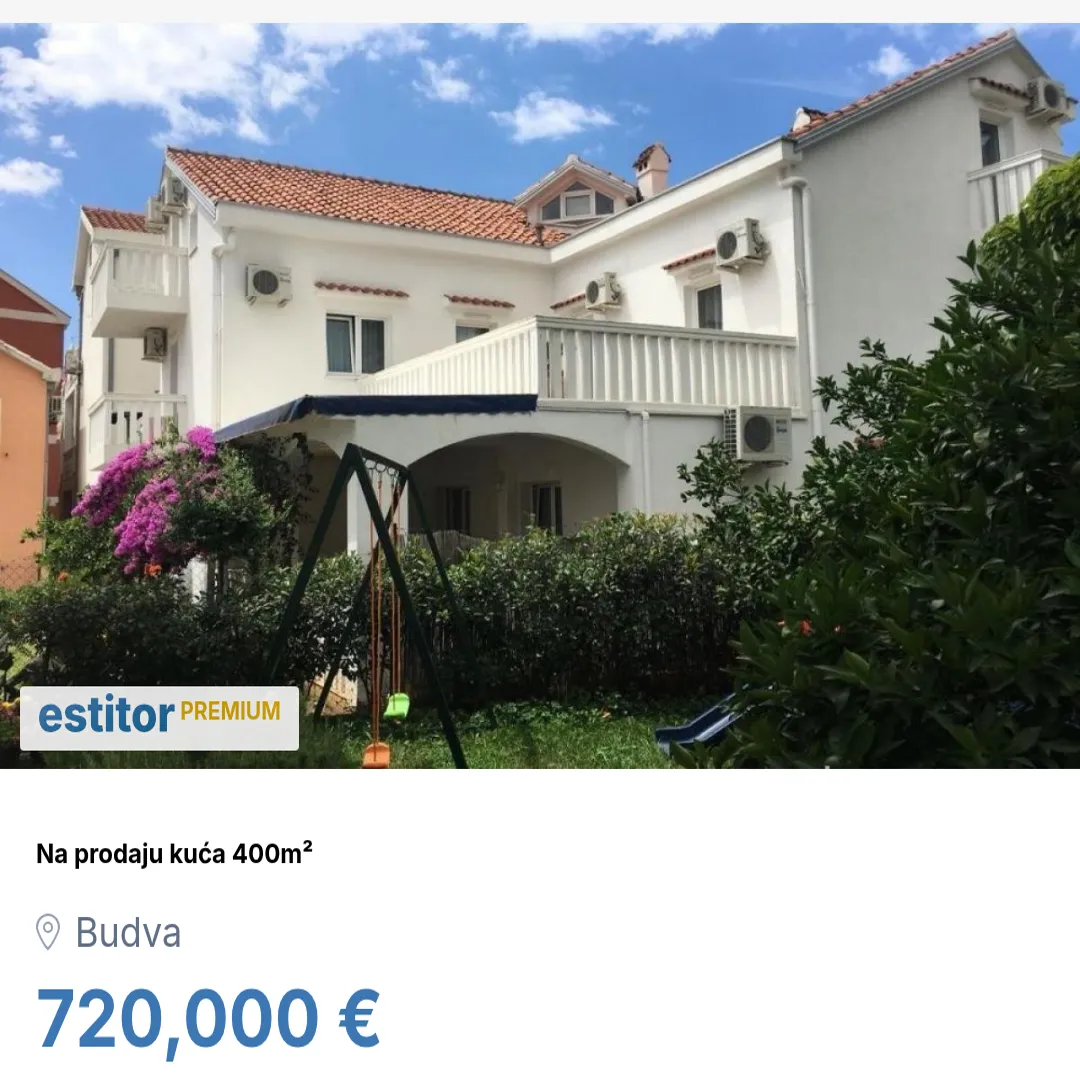 Sale, house, 400m², Budva, Crna Gora